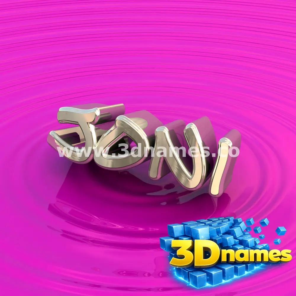 joni in Pink Graffiti style - 3D name wallpaper
