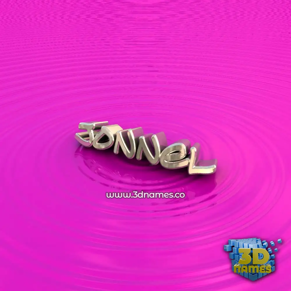 jonnel in Pink Graffiti style - 3D name wallpaper