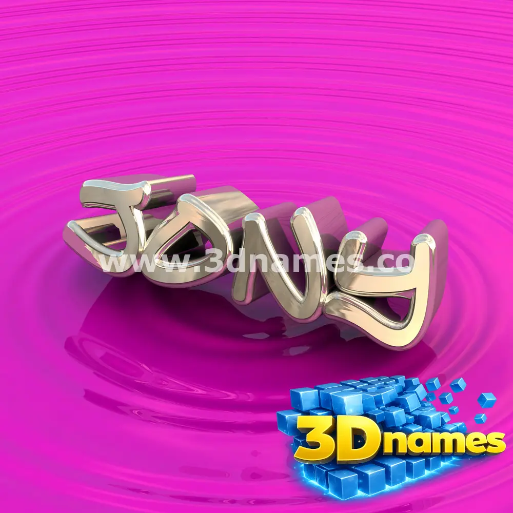 jony in Pink Graffiti style - 3D name wallpaper