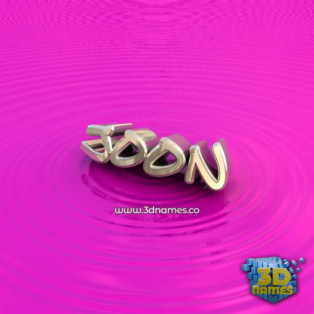 joon in Pink Graffiti style - 3D name wallpaper