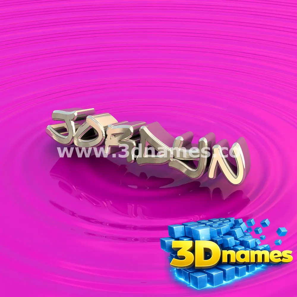 jordyn in Pink Graffiti style - 3D name wallpaper