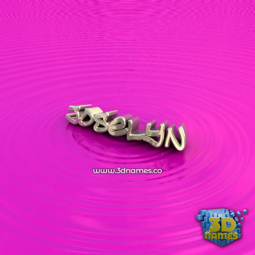 joselyn in Pink Graffiti style - 3D name wallpaper