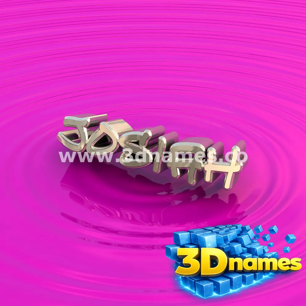 josiah in Pink Graffiti style - 3D name wallpaper