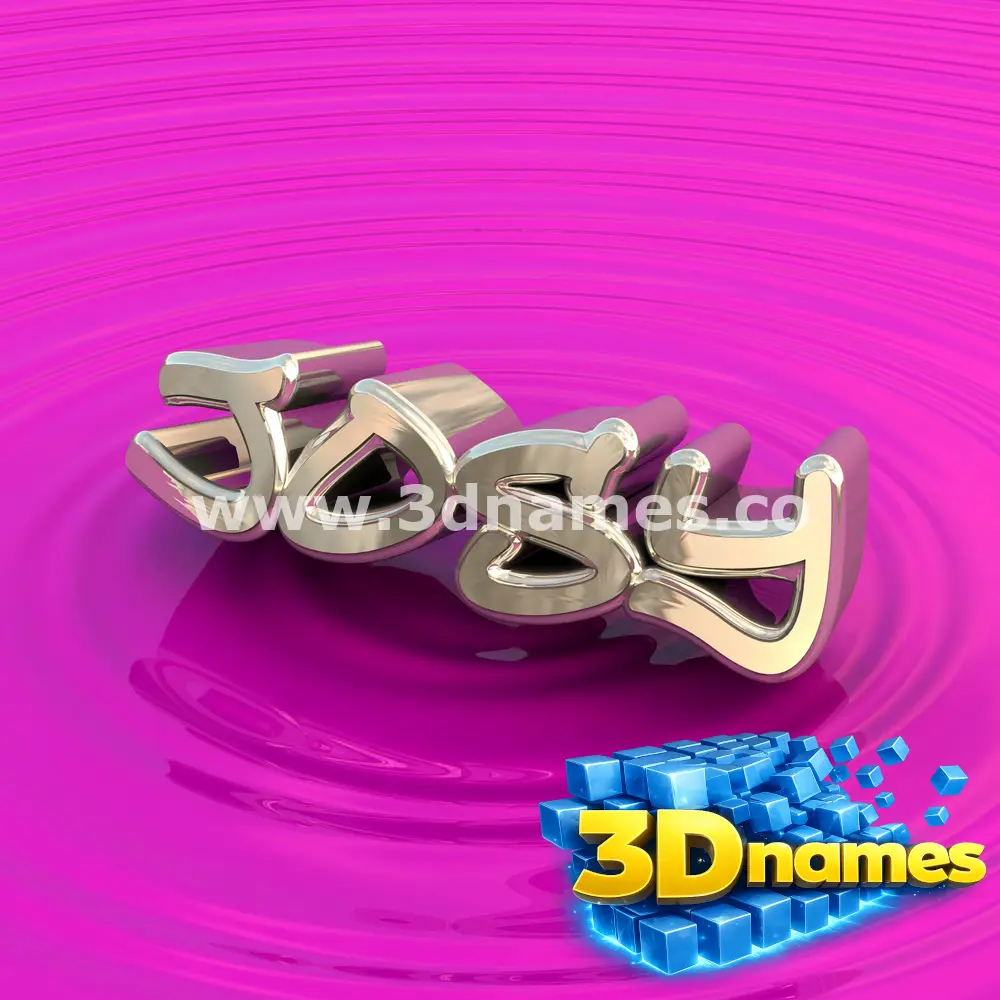 josy in Pink Graffiti style - 3D name wallpaper