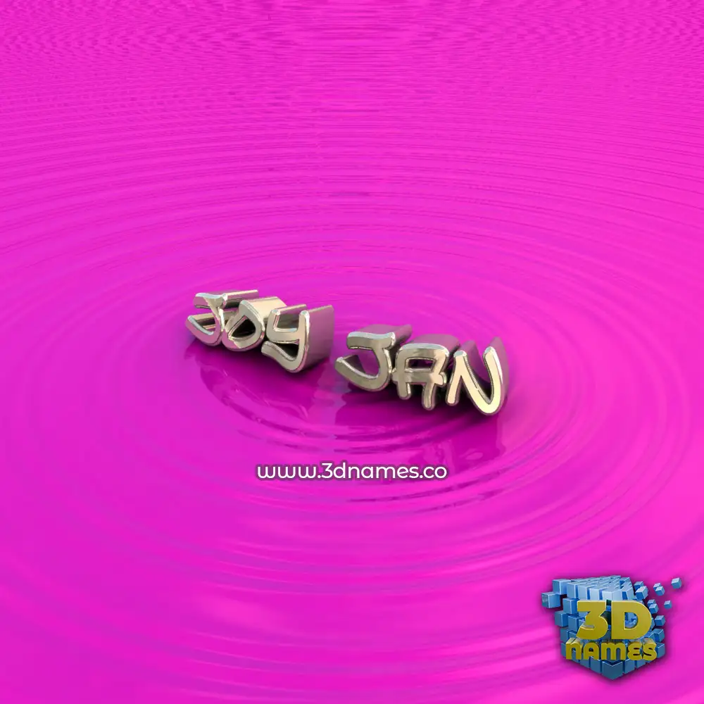 joy jan in Pink Graffiti style - 3D name wallpaper