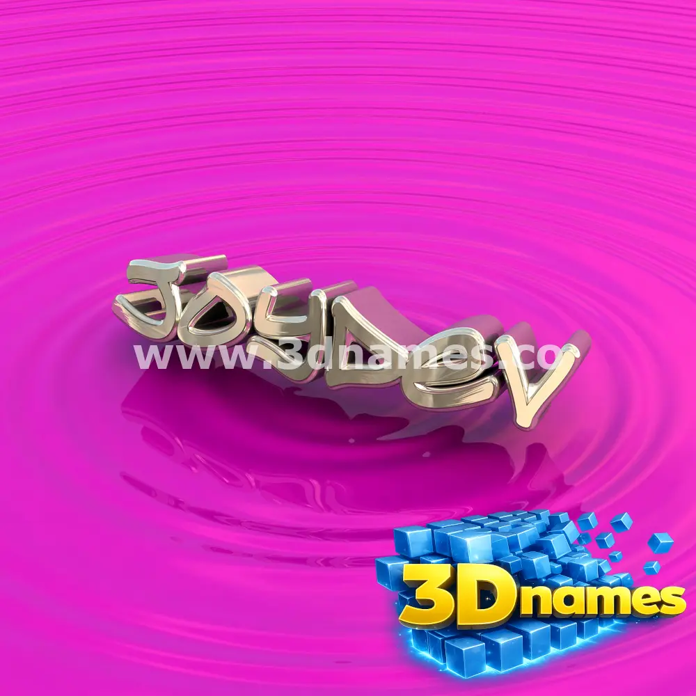 joydev in Pink Graffiti style - 3D name wallpaper