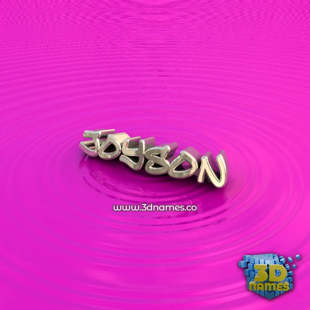 joyson in Pink Graffiti style - 3D name wallpaper