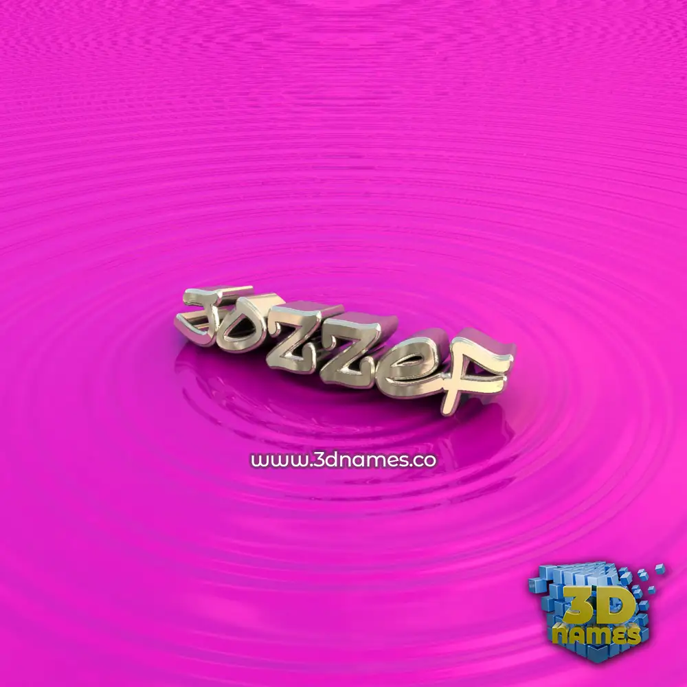 jozzef in Pink Graffiti style - 3D name wallpaper