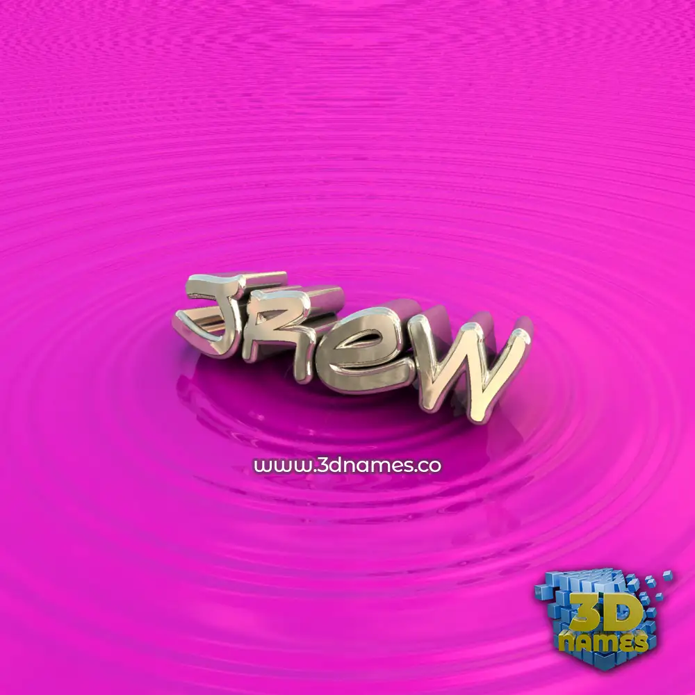 jrew in Pink Graffiti style - 3D name wallpaper