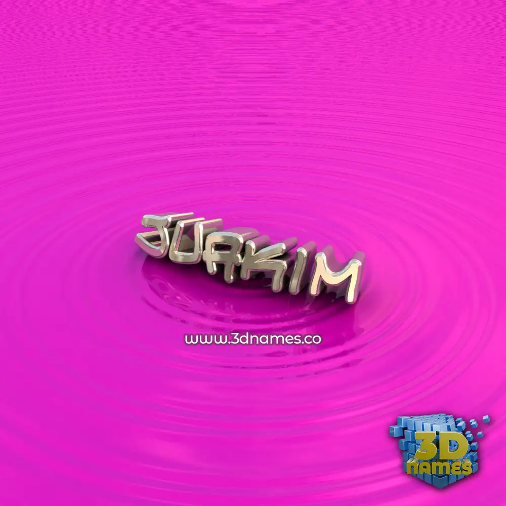 juakim in Pink Graffiti style - 3D name wallpaper