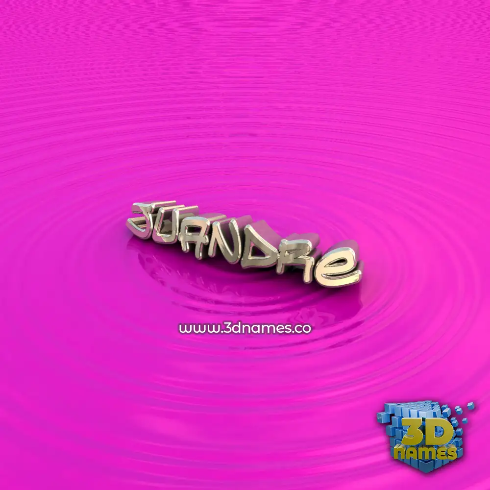 juandre in Pink Graffiti style - 3D name wallpaper