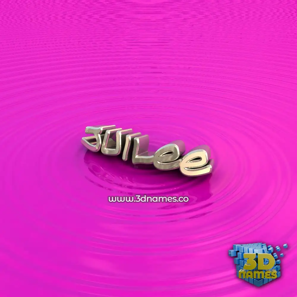 juilee in Pink Graffiti style - 3D name wallpaper