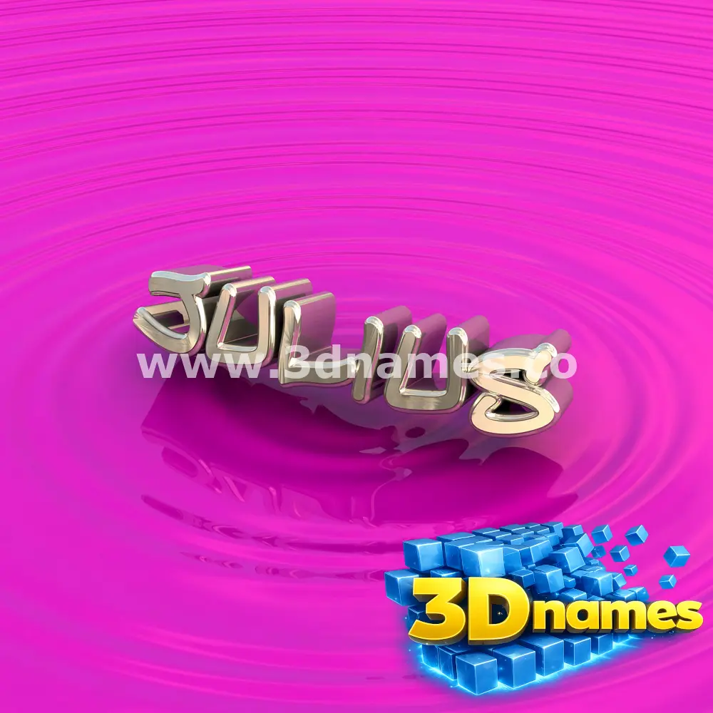 julius in Pink Graffiti style - 3D name wallpaper