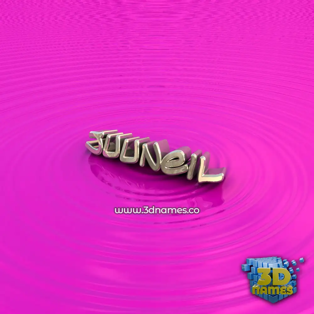 juuneil in Pink Graffiti style - 3D name wallpaper