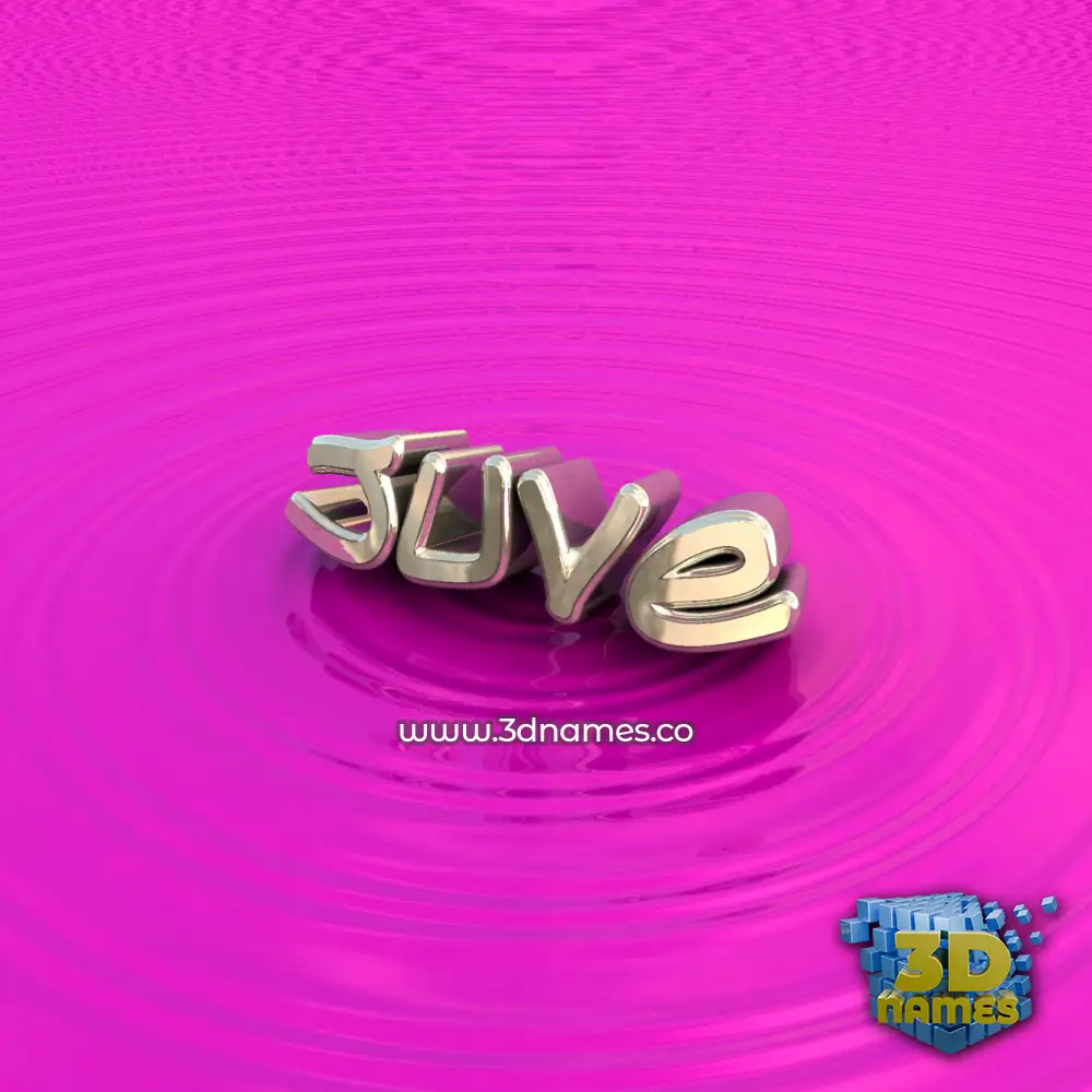 juve in Pink Graffiti style - 3D name wallpaper
