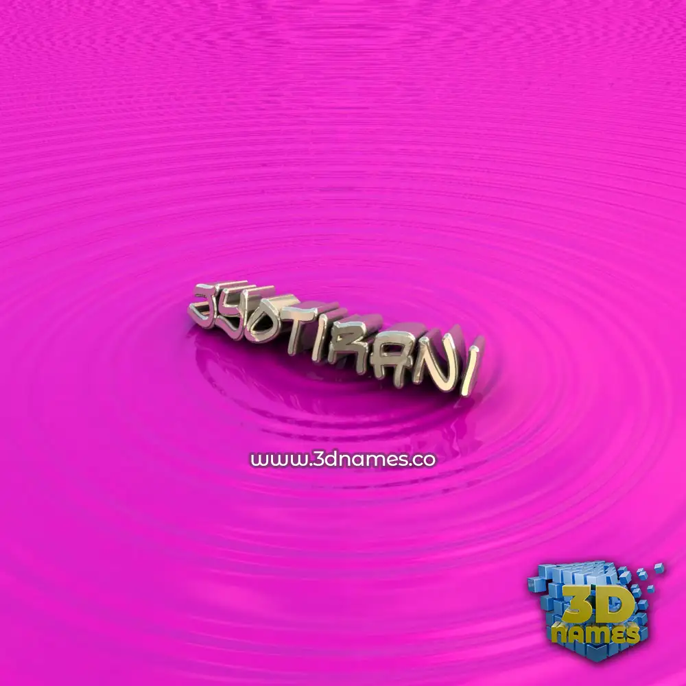 jyotirani in Pink Graffiti style - 3D name wallpaper