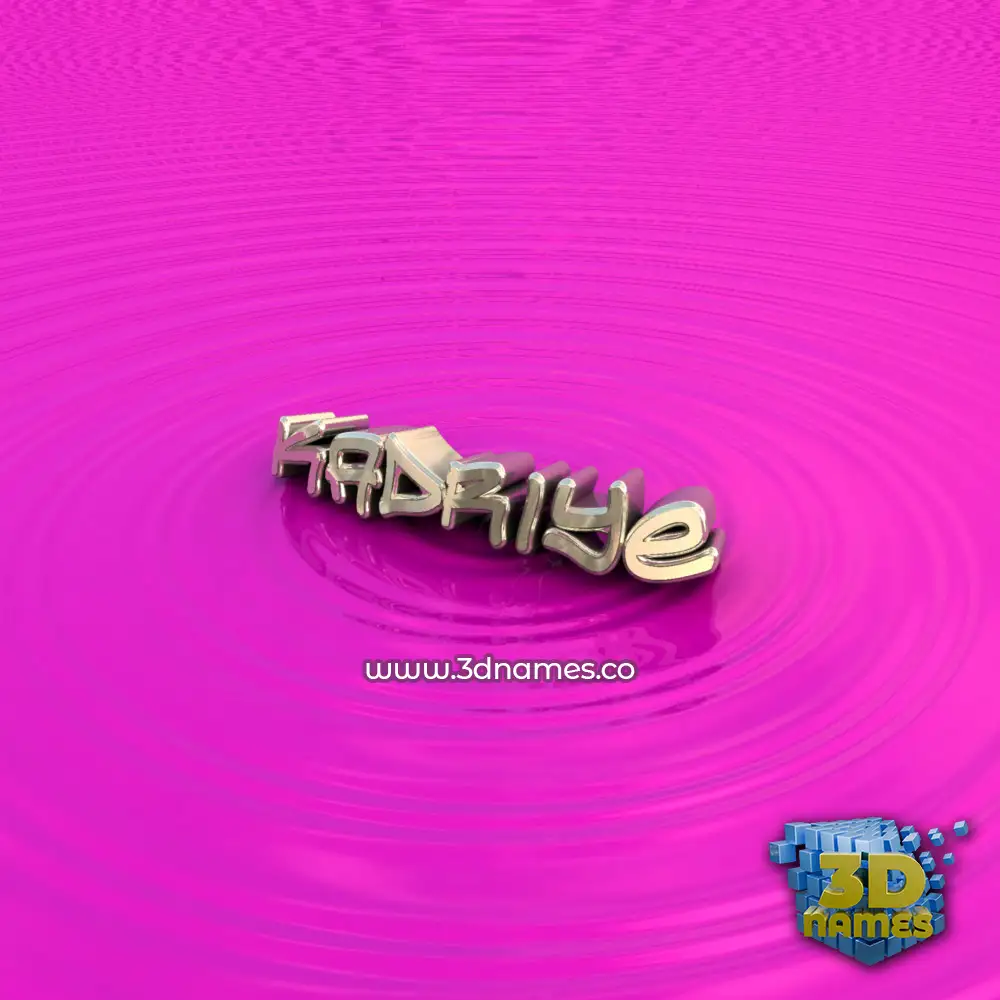 kadriye in Pink Graffiti style - 3D name wallpaper
