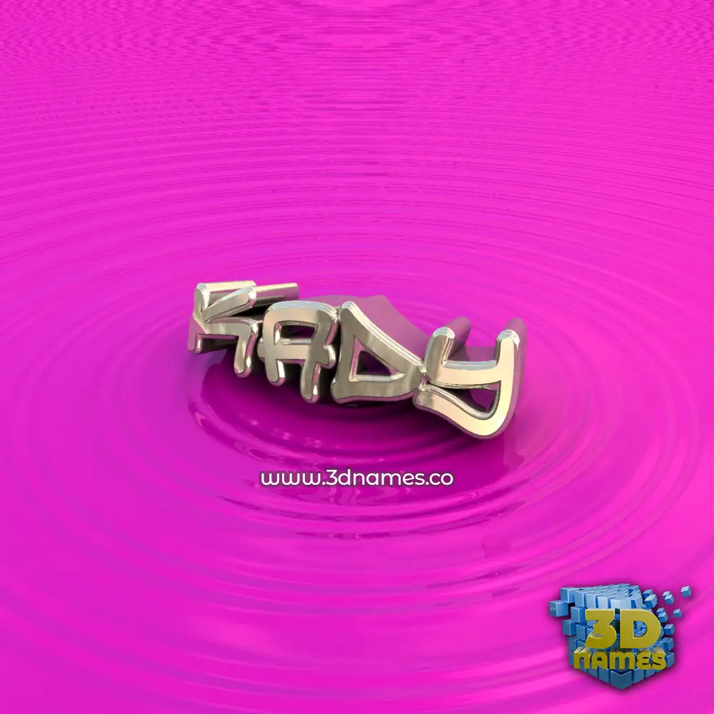 kady in Pink Graffiti style - 3D name wallpaper