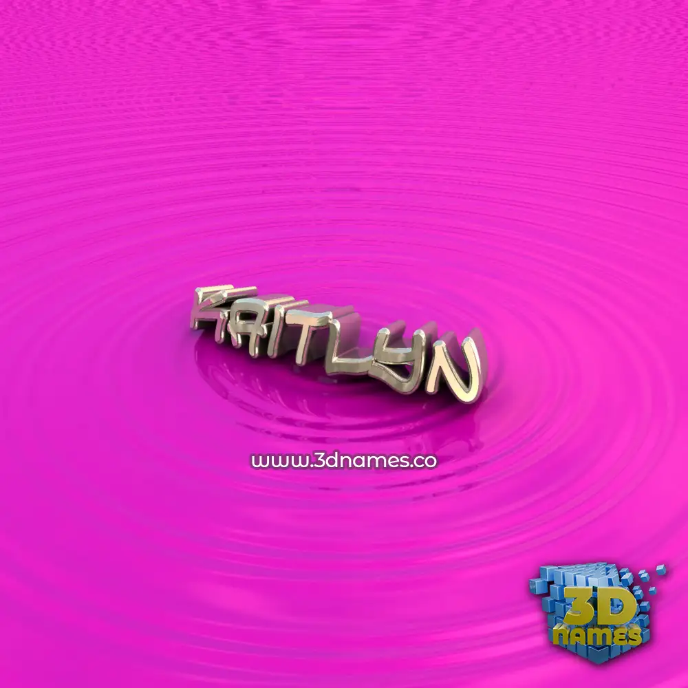 kaitlyn in Pink Graffiti style - 3D name wallpaper