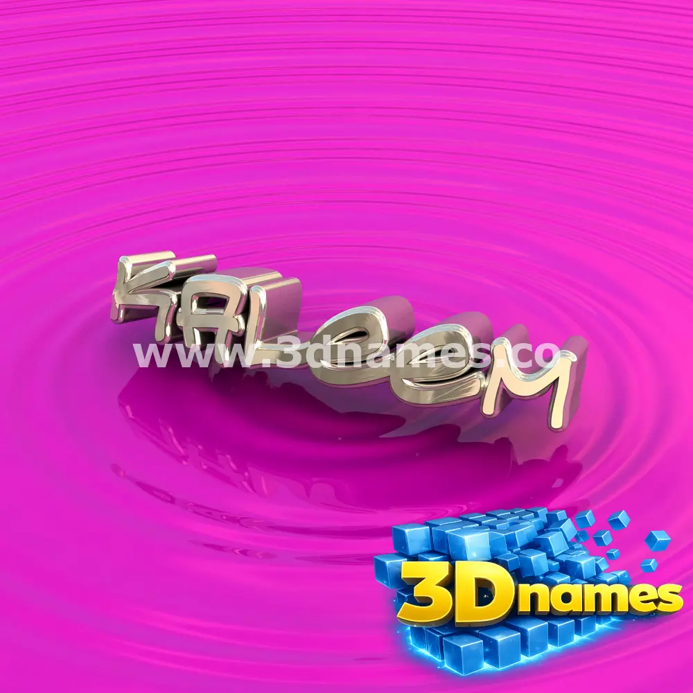kaleem in Pink Graffiti style - 3D name wallpaper