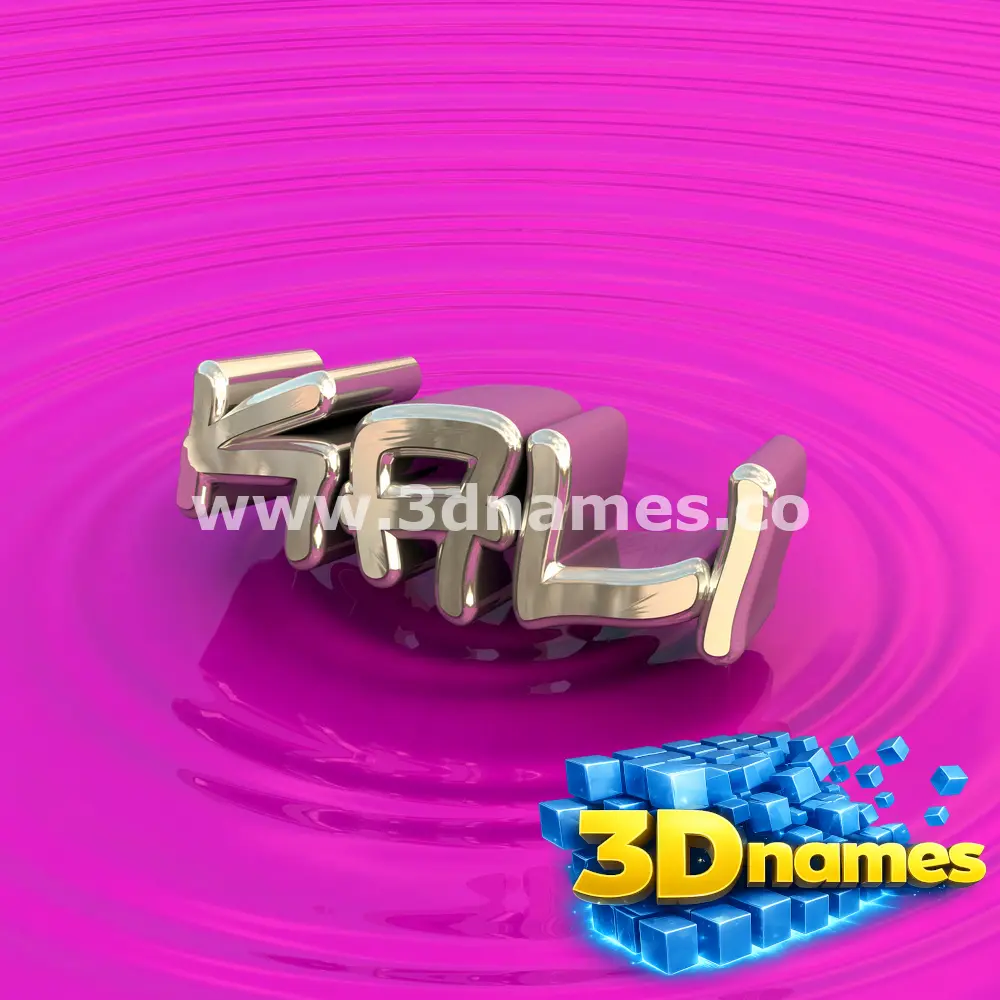 kali in Pink Graffiti style - 3D name wallpaper