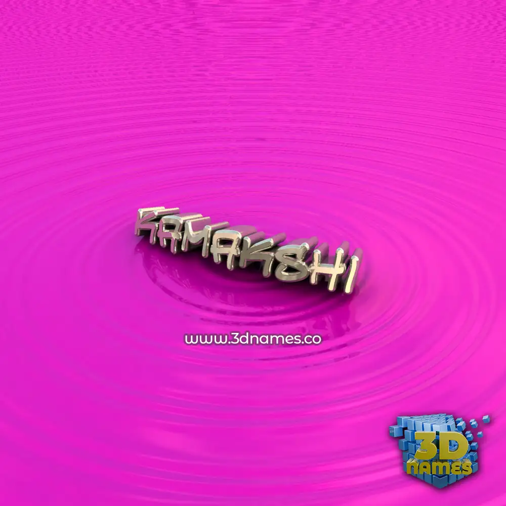 kamakshi in Pink Graffiti style - 3D name wallpaper