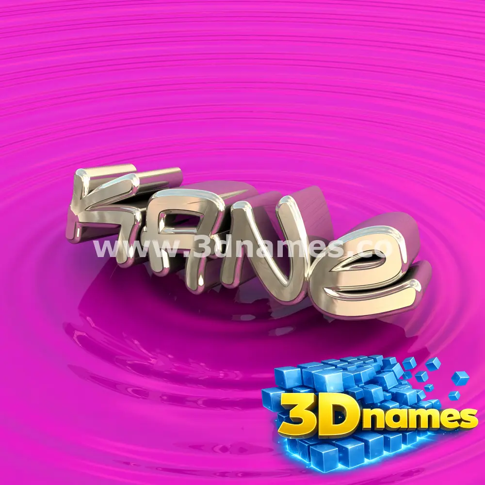 kane in Pink Graffiti style - 3D name wallpaper