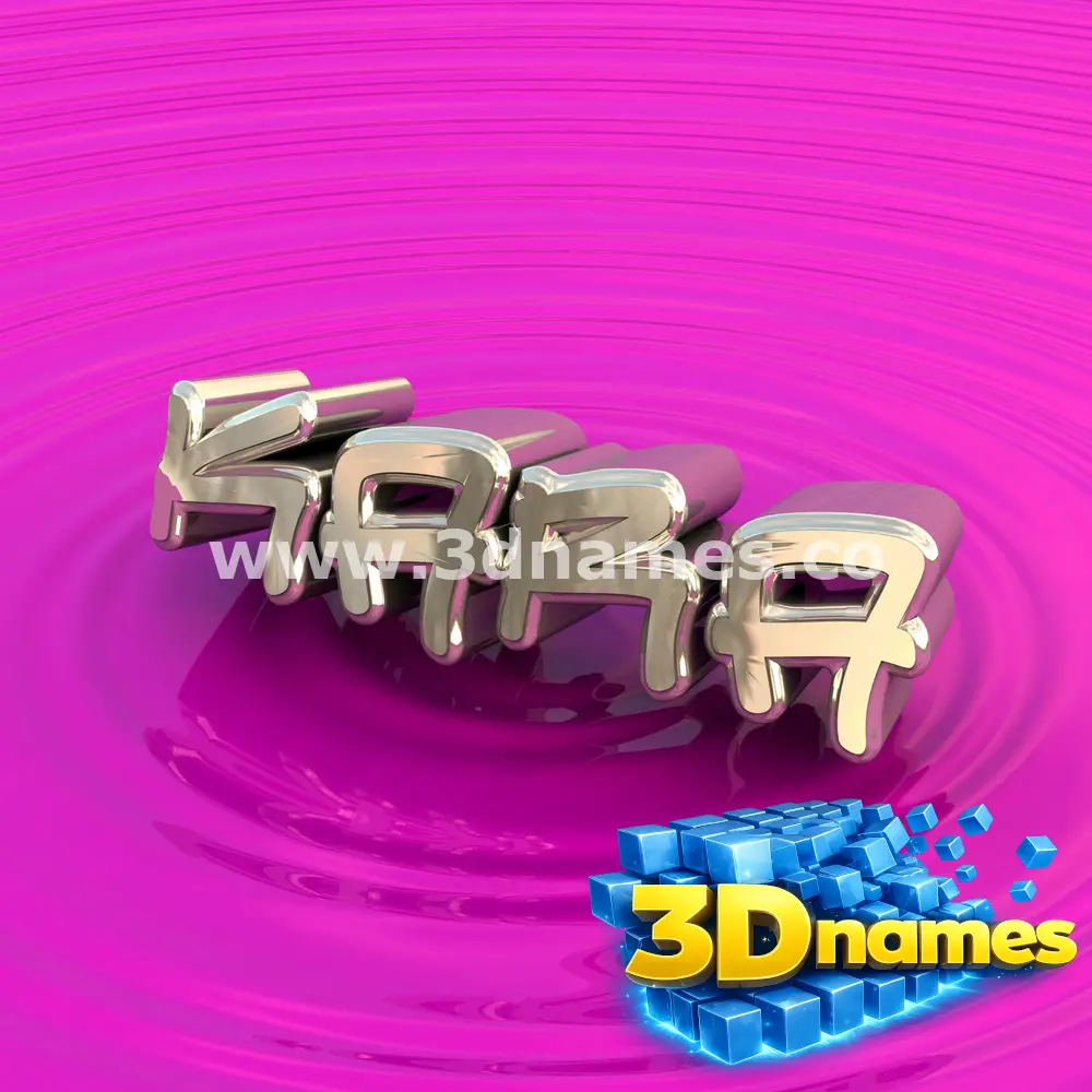 kara in Pink Graffiti style - 3D name wallpaper