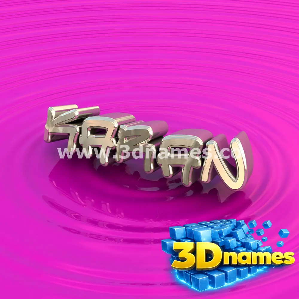 karan in Pink Graffiti style - 3D name wallpaper