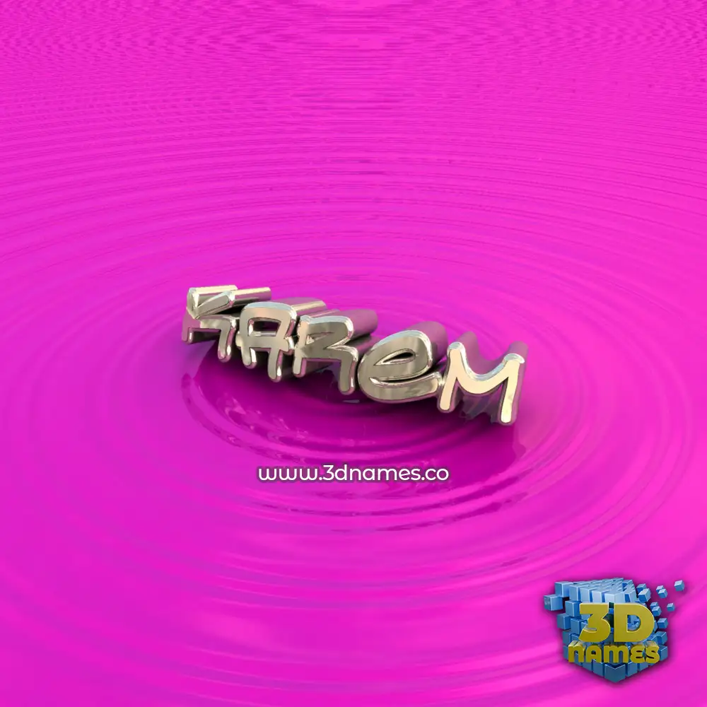 karem in Pink Graffiti style - 3D name wallpaper