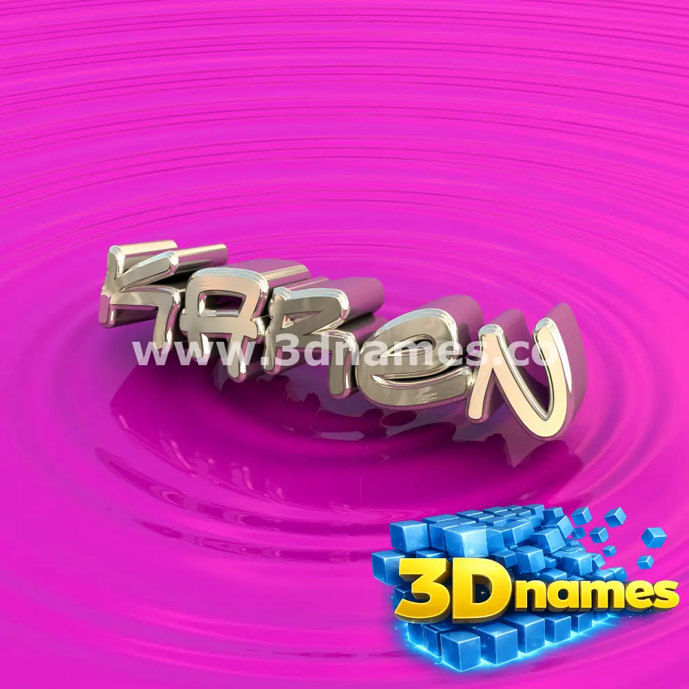 karen in Pink Graffiti style - 3D name wallpaper