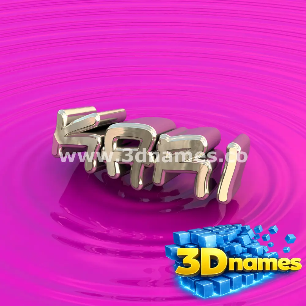 kari in Pink Graffiti style - 3D name wallpaper