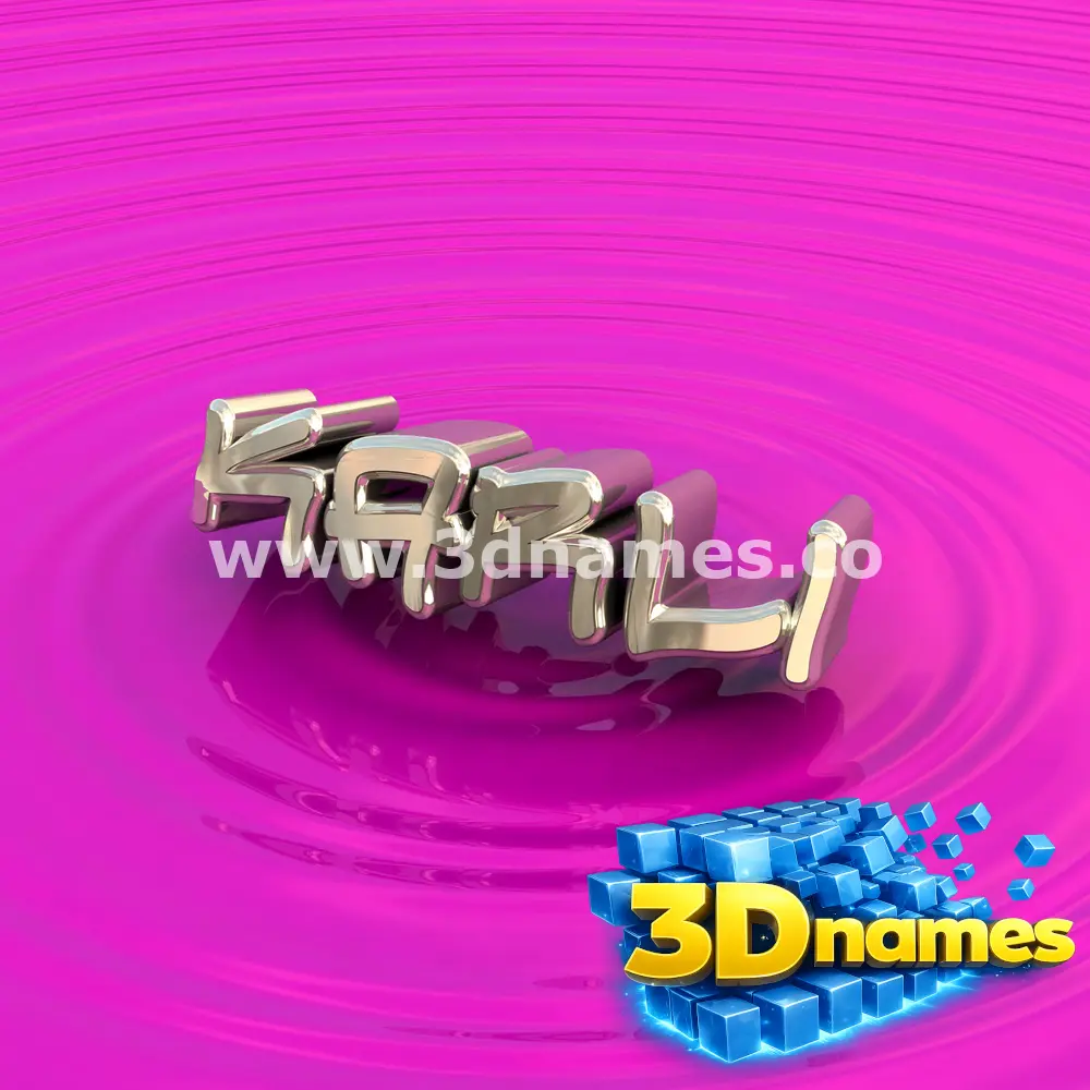karli in Pink Graffiti style - 3D name wallpaper