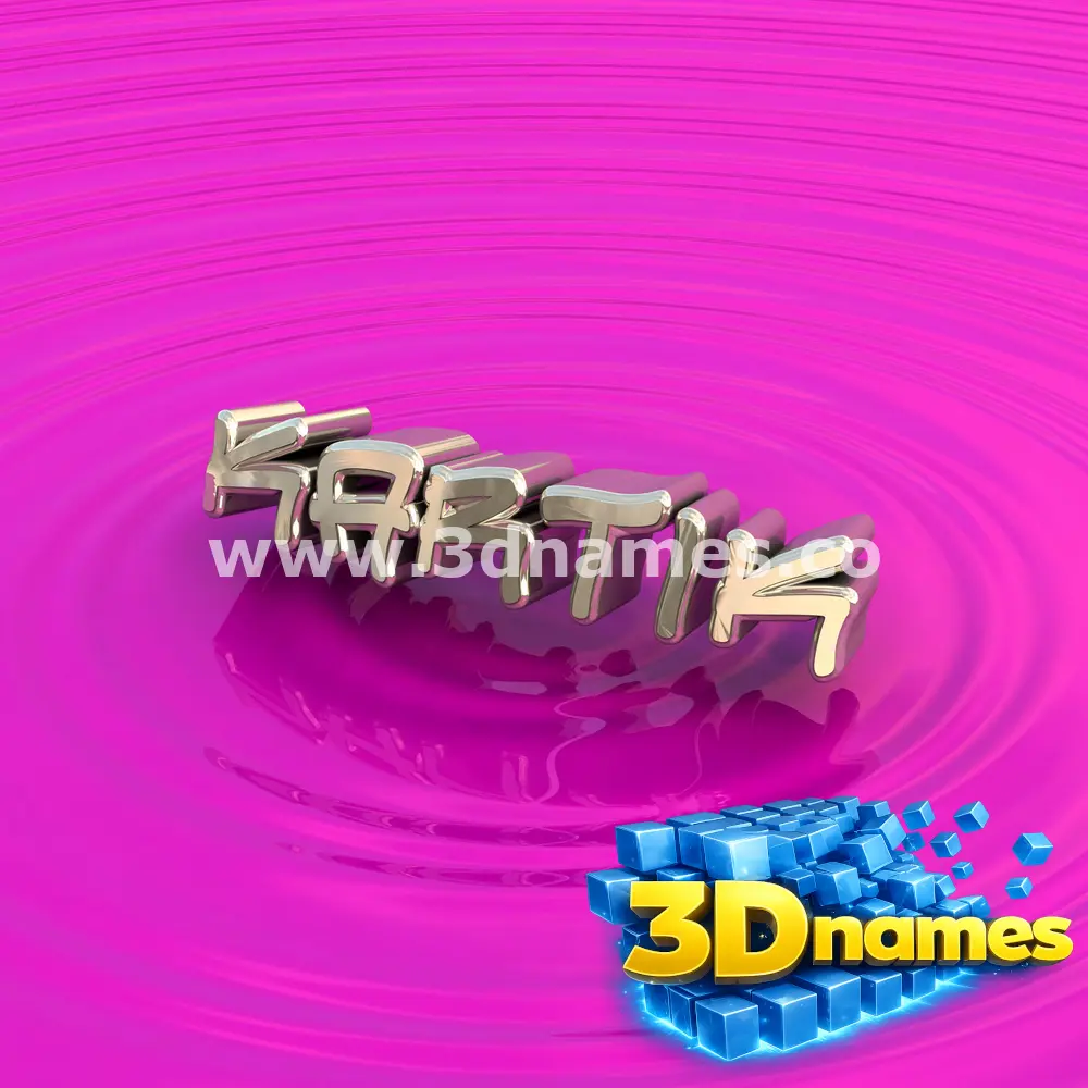 kartik in Pink Graffiti style - 3D name wallpaper