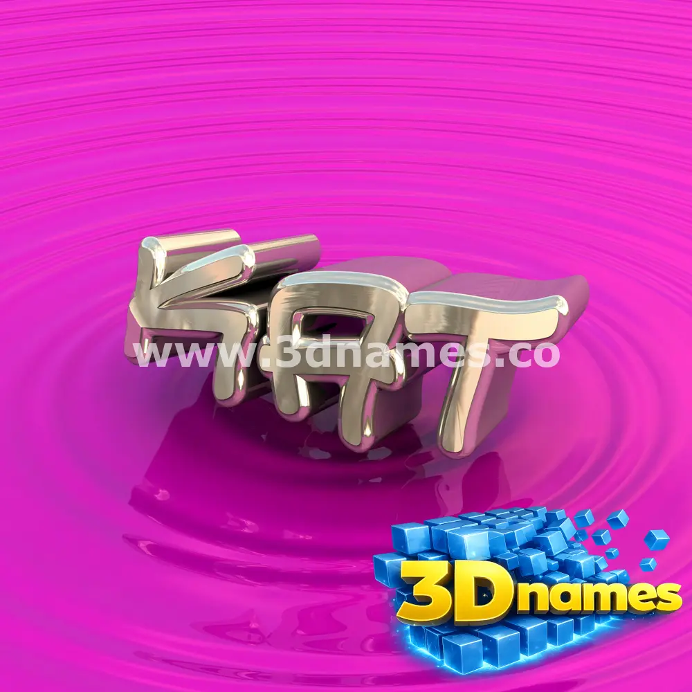 kat in Pink Graffiti style - 3D name wallpaper