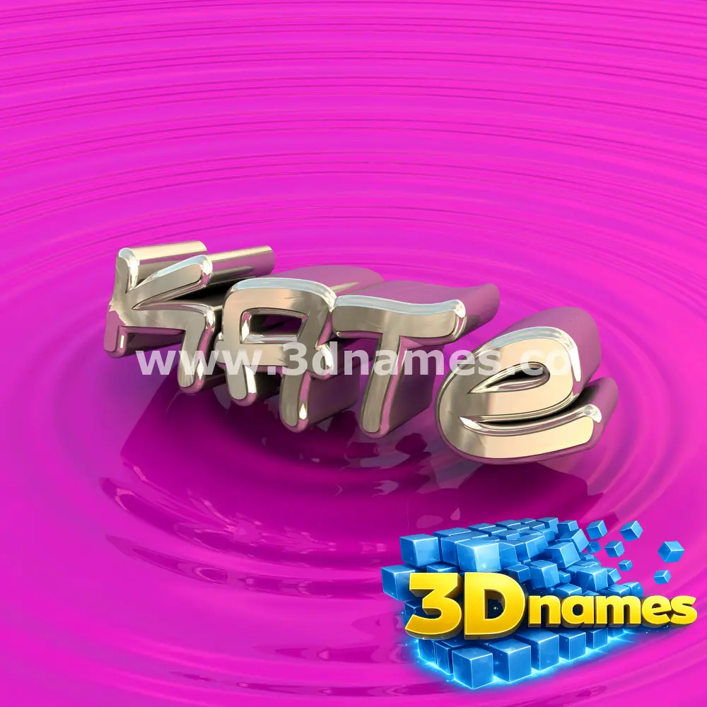 kate in Pink Graffiti style - 3D name wallpaper