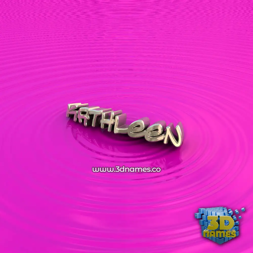 kathleen in Pink Graffiti style - 3D name wallpaper
