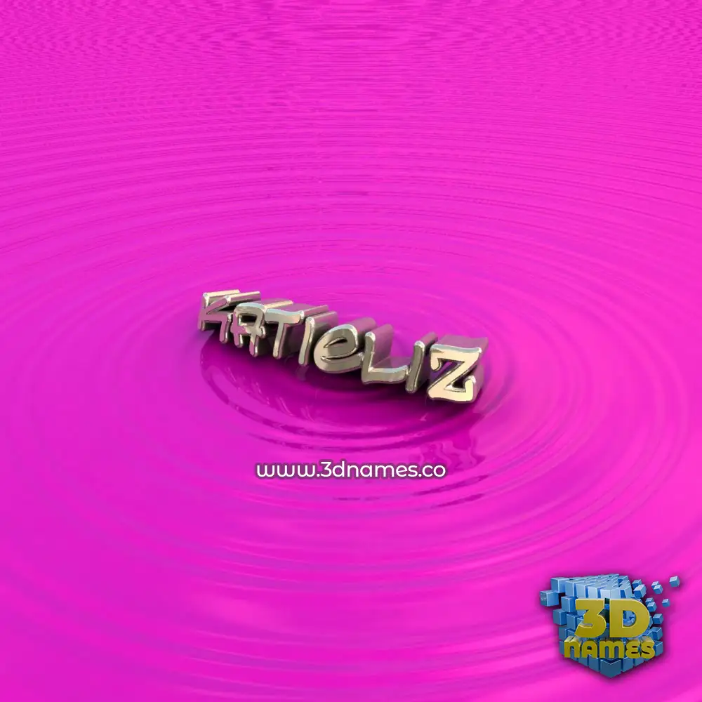 katieliz in Pink Graffiti style - 3D name wallpaper