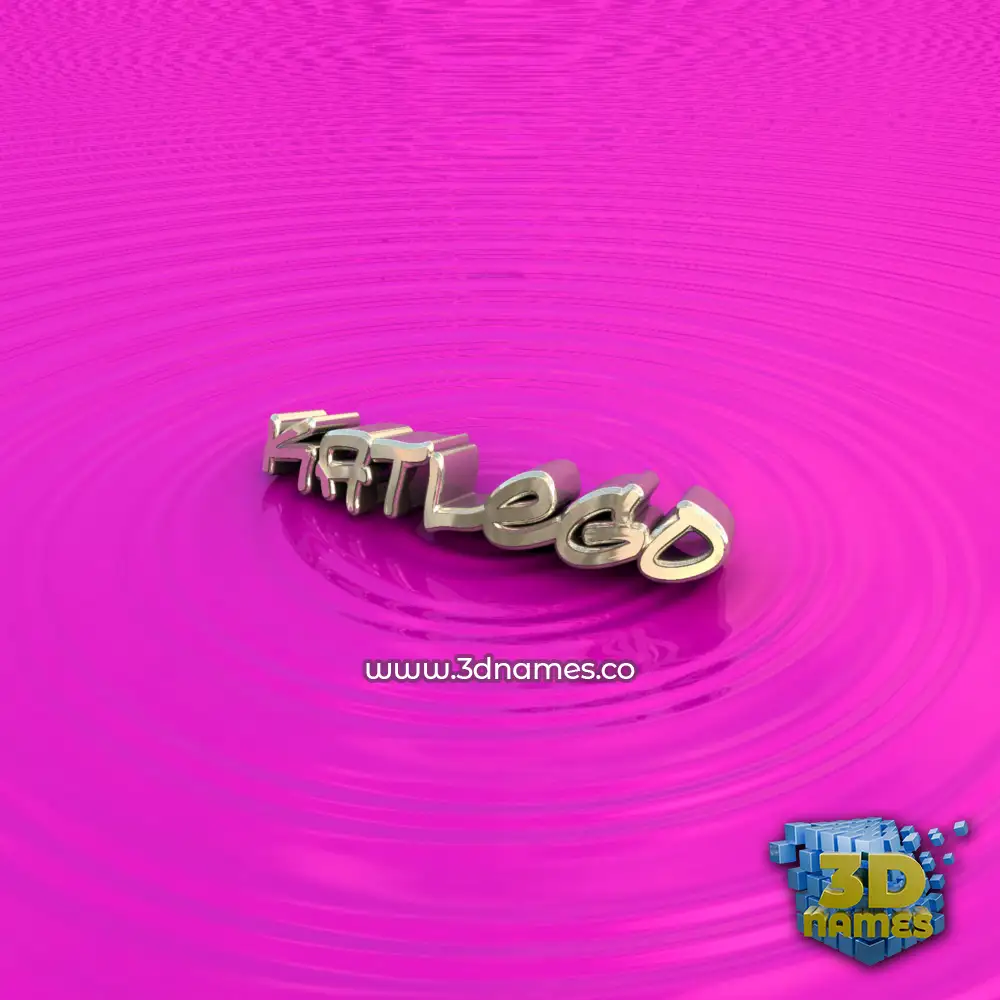 katlego in Pink Graffiti style - 3D name wallpaper