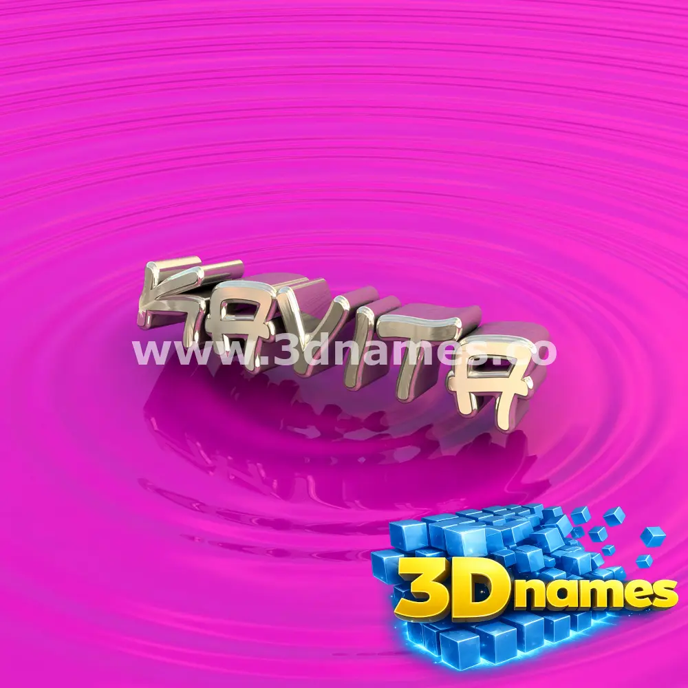 kavita in Pink Graffiti style - 3D name wallpaper