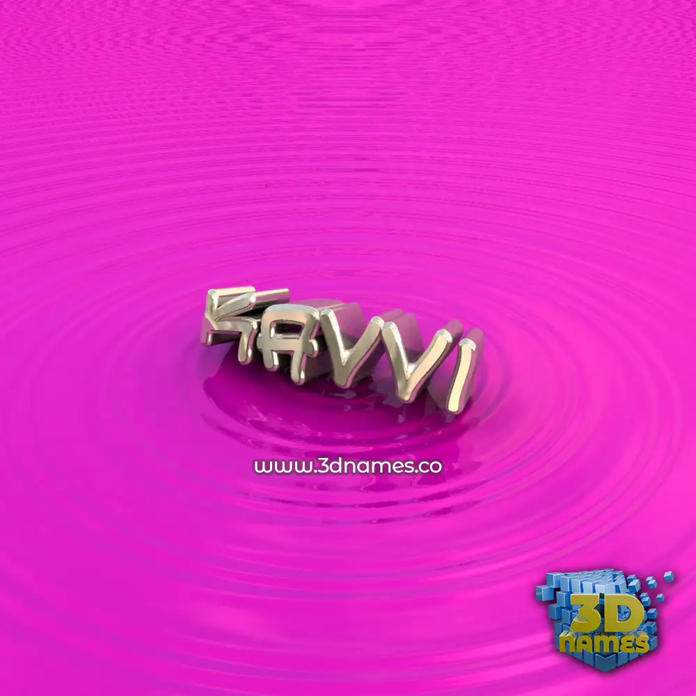 kavvi in Pink Graffiti style - 3D name wallpaper