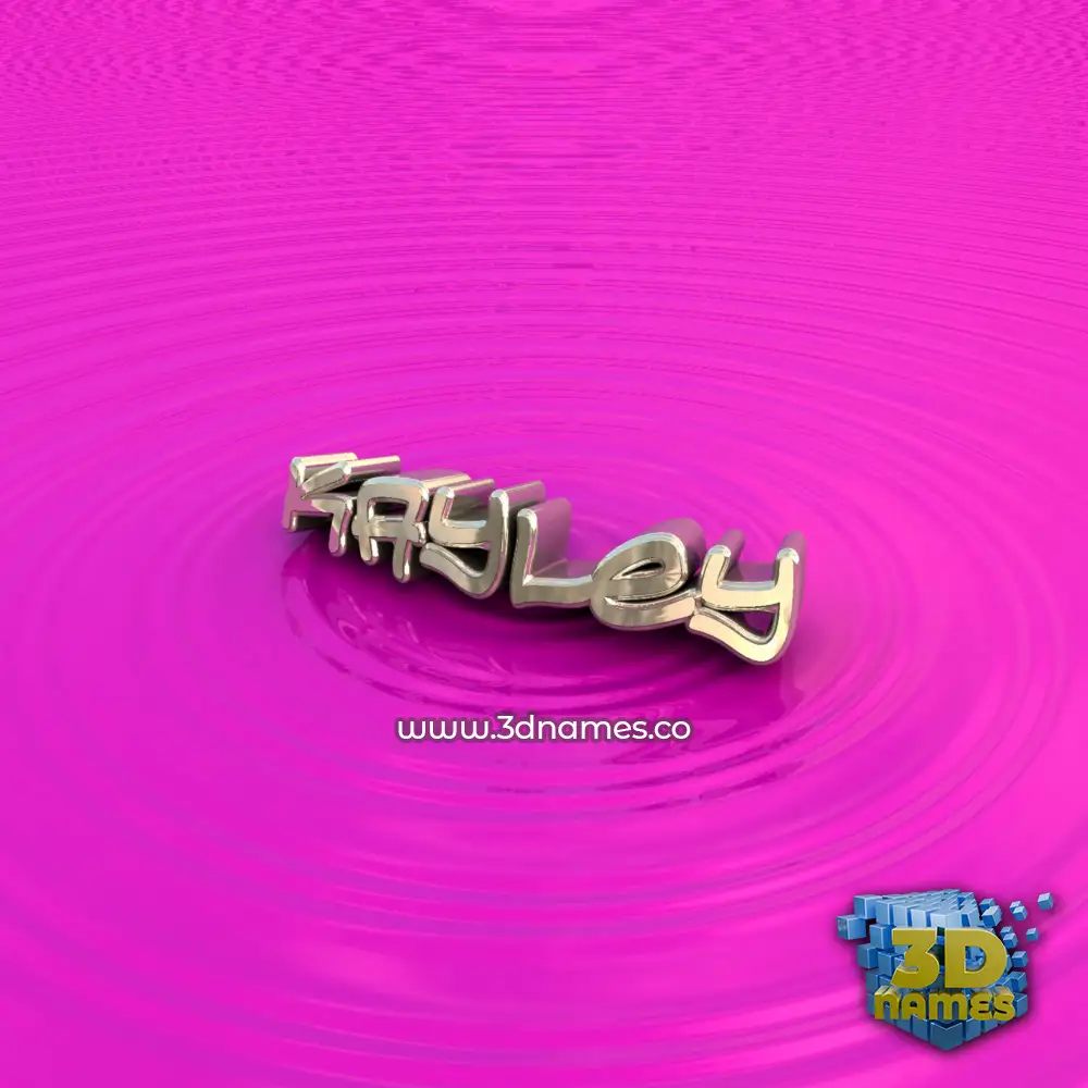 kayley in Pink Graffiti style - 3D name wallpaper