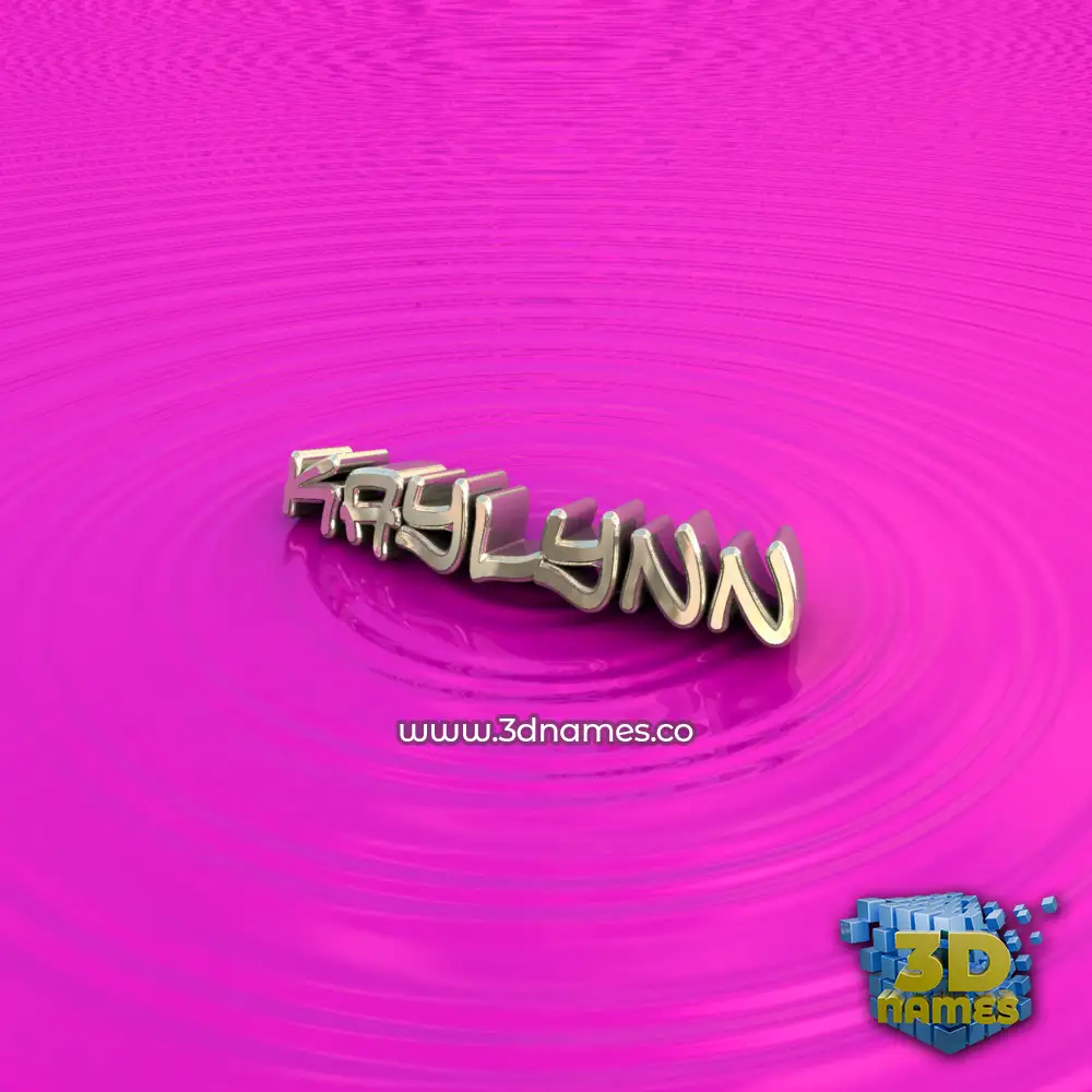 kaylynn in Pink Graffiti style - 3D name wallpaper