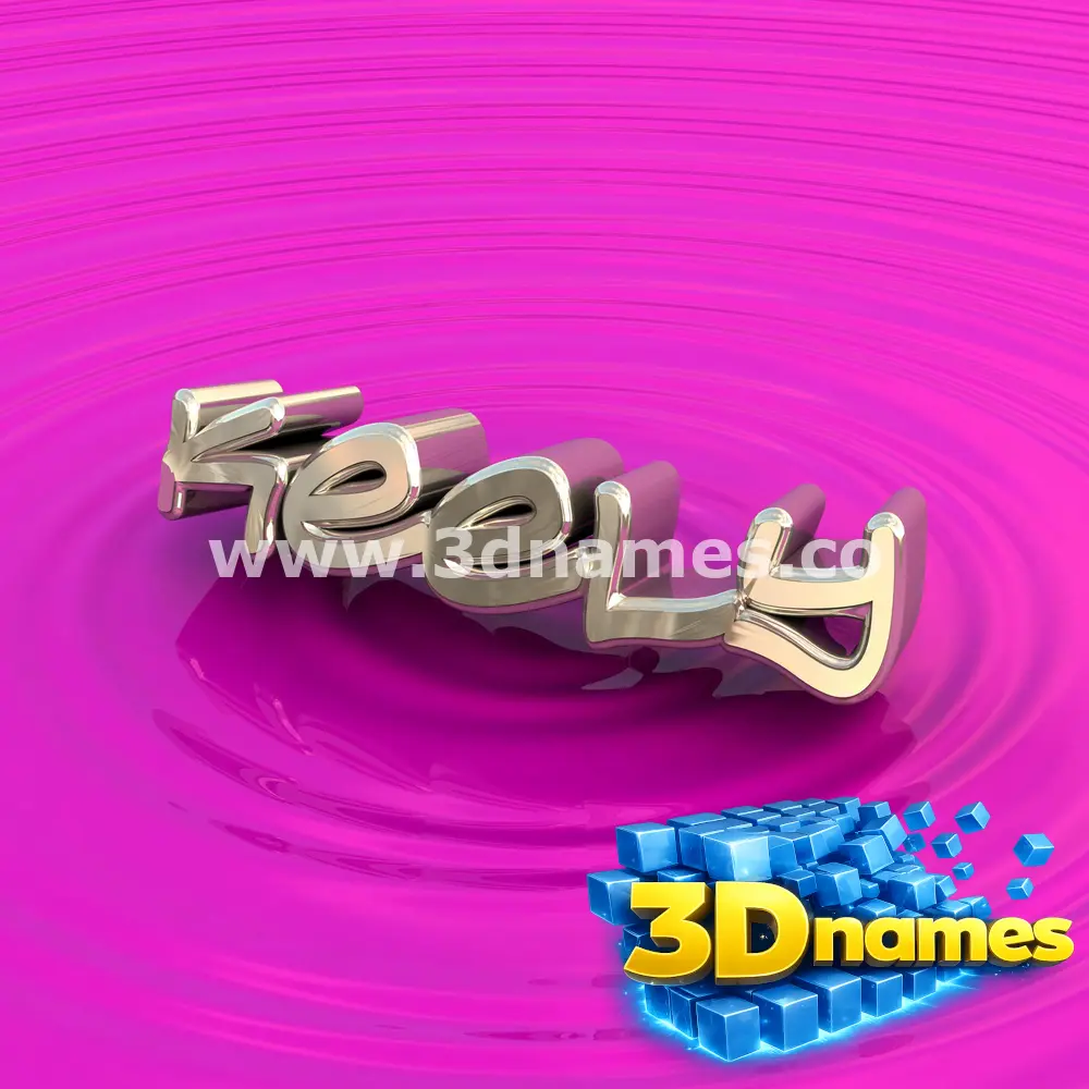keely in Pink Graffiti style - 3D name wallpaper