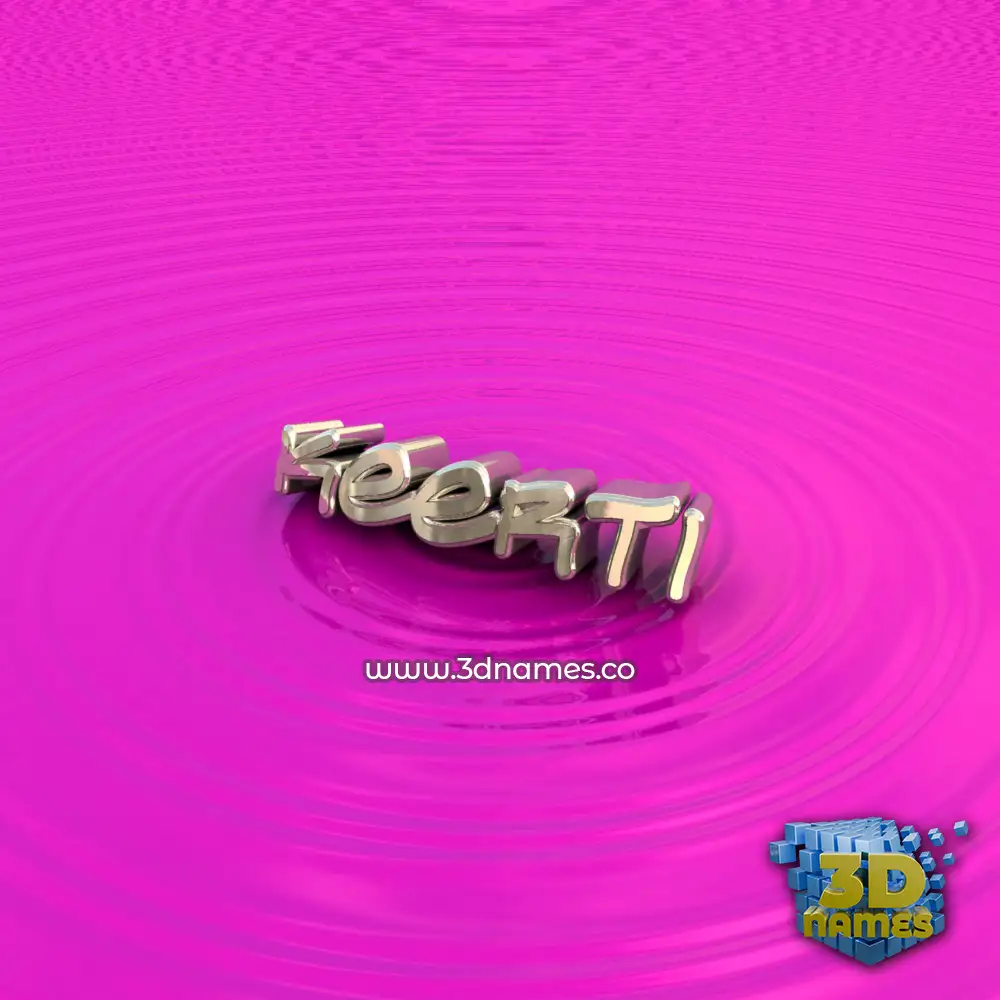 keerti in Pink Graffiti style - 3D name wallpaper
