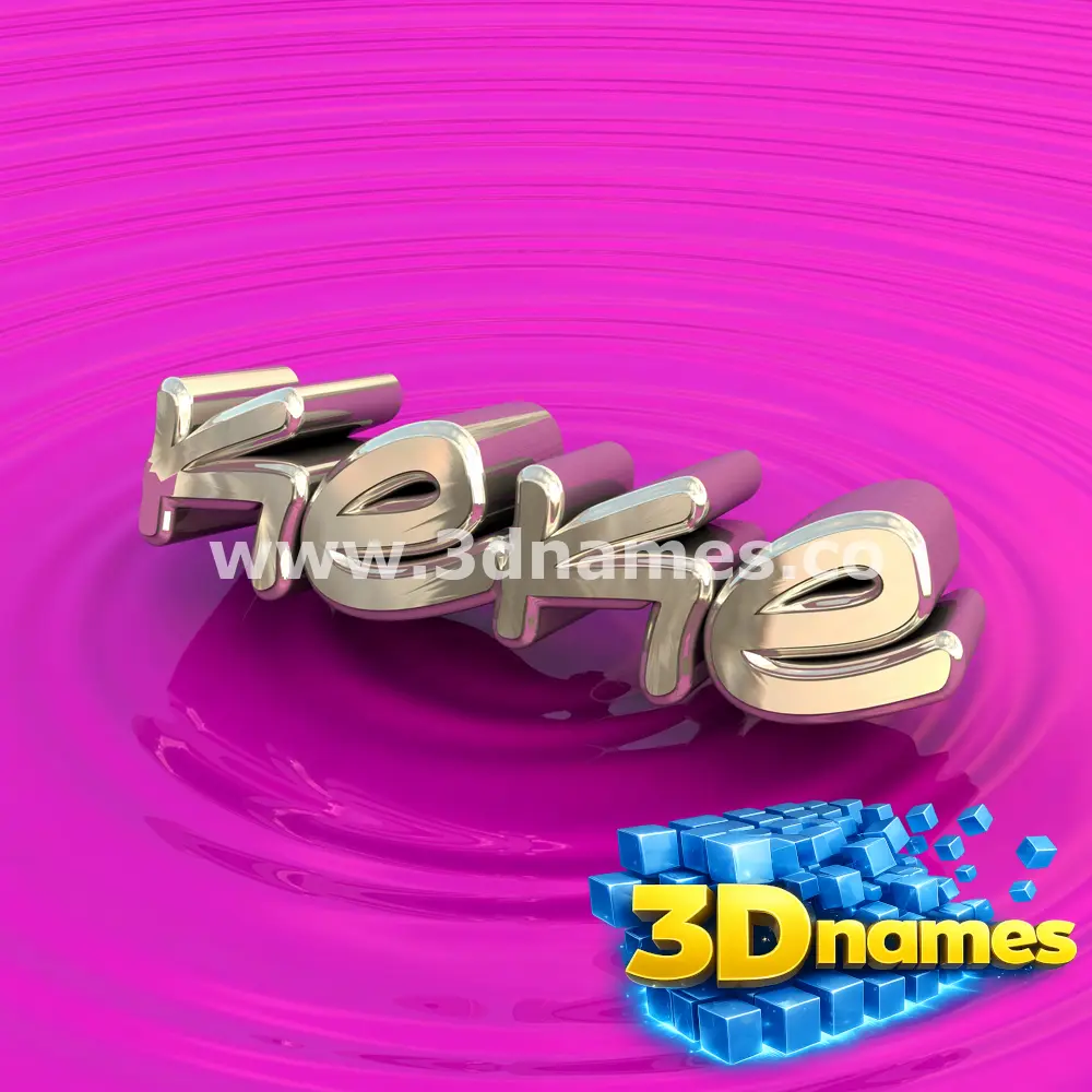 keke in Pink Graffiti style - 3D name wallpaper