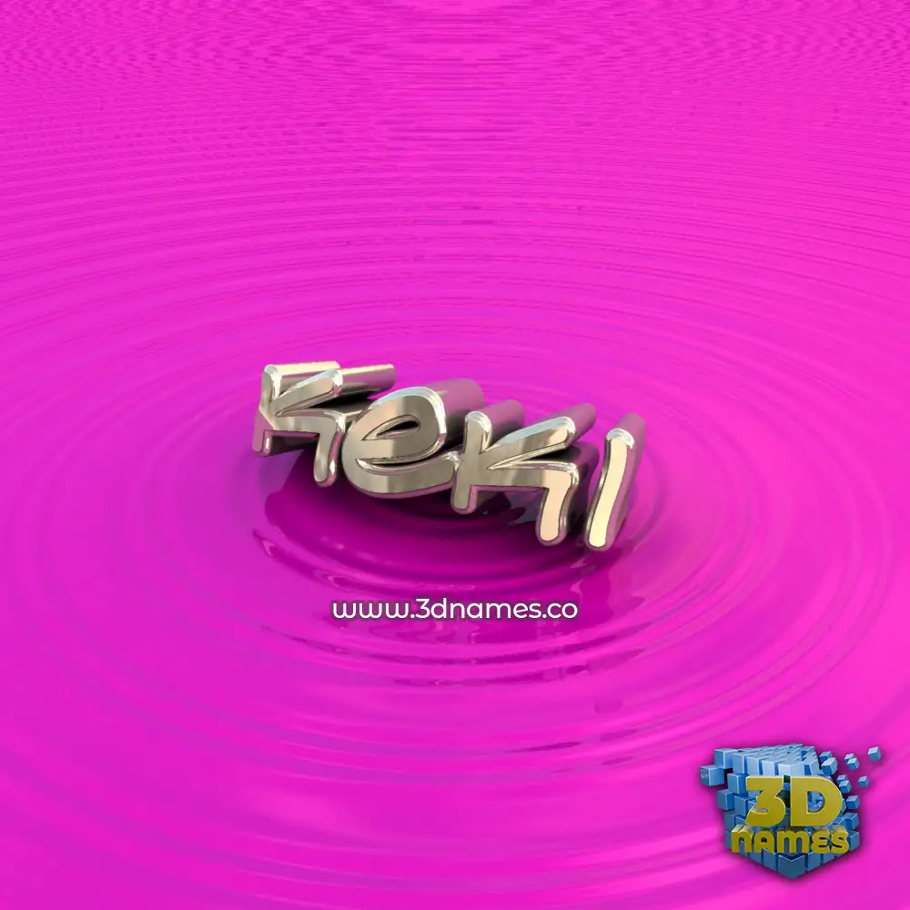 keki in Pink Graffiti style - 3D name wallpaper