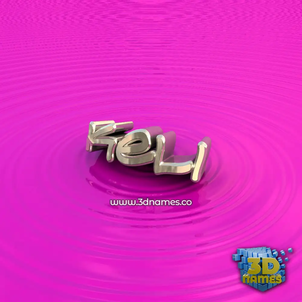 keli in Pink Graffiti style - 3D name wallpaper