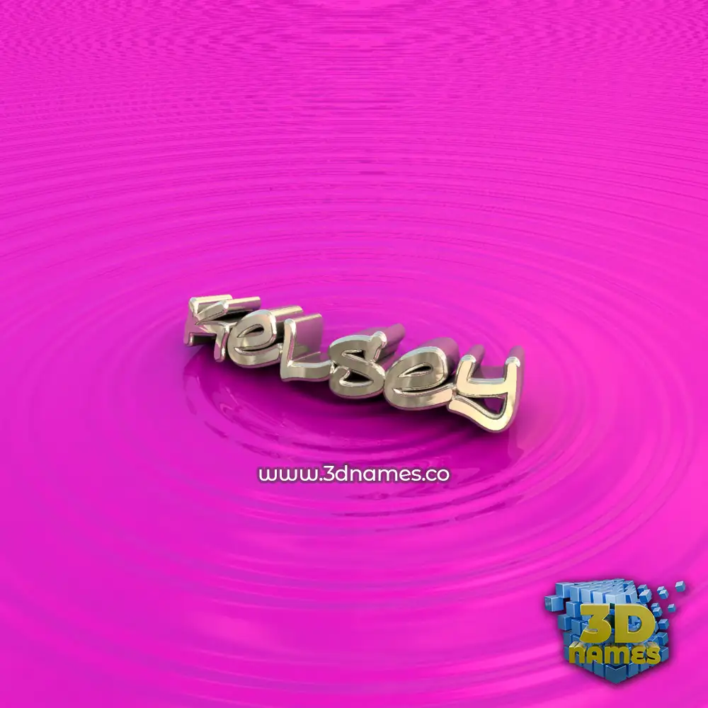 kelsey in Pink Graffiti style - 3D name wallpaper