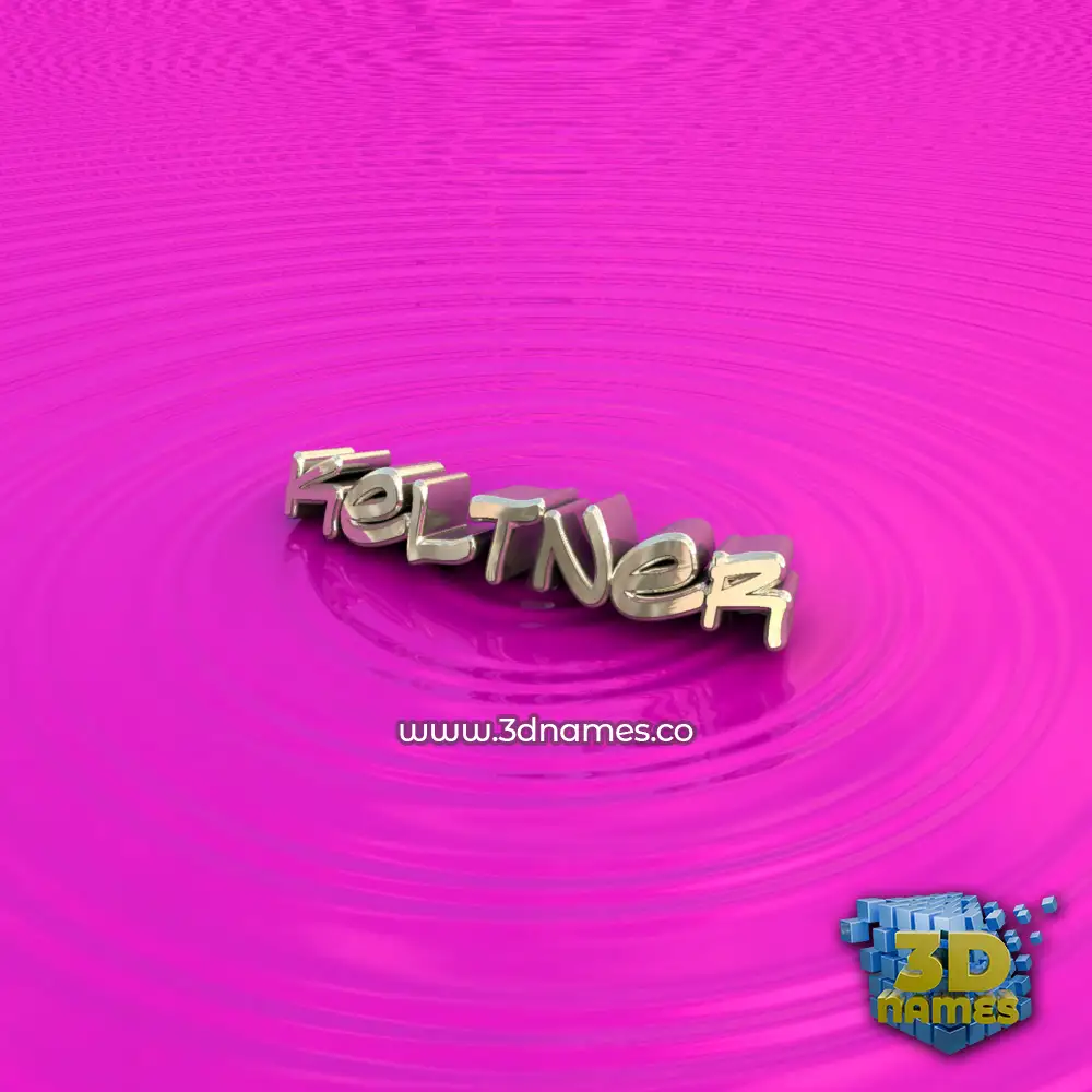 keltner in Pink Graffiti style - 3D name wallpaper